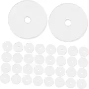 [DIYEAH] 50pcs Anti-hyperplasia Earring Pads Cushions Plated Patches Studs Pad Earring Stabilize Spacers Discs Clear Piercing Disc Foam Cushion Piercing Ear Studs for Round Silica Gel White