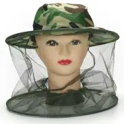 Travel Camping Kits Hats Mosquito Insects Hat Bug Mesh Head Net Faces Protect UU