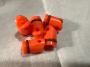 5 each SKYLOX AIRCRAFT CIRCUIT BREAKERS (C/B) LOCKOUTS in Orange USA Made
