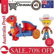 Dino Ranch Vehicle - Features Pull Back 5” Dino Blitz Chariot & 3” Dino | AU