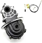 Motorbike Axle Drive Shafts 16T And 18T 5 Holes Open Gear Electric Tricycle Differential/Baby Four Assembly Drive Axle Wheel ATV UTV Axle Kit(Beige)