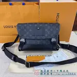 免運 LV 路易威登 MESSENGER PM VOYAGER 黑色老花 郵差包 斜背包 記者包 M40511