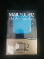 NEW Magic Soundz Vibration Speaker Blue Everything Could Be Your Speaker