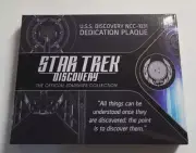 Star Trek Discovery USS Discovery NCC-1031 Dedication Plaque Eaglemoss