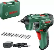 Bosch 3.6V Cordless Electric Screwdriver Gun with 12 Screwdriver Bits & Case (PS