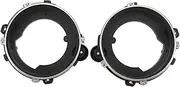 Headlamp Retaining Bucket Kit: Stainless Steel with ABS Ring, Secure Assembly for Headlights, Fits Camaro, Nova & Monte Carlo
