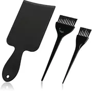 Segbeauty Highlighting Paddle with 2 Hair Dye Tint Brush, Black Hair Colour Board for Balayage Highlights, Professional Tinting Brush Hair Styling Set for Hairdresser
