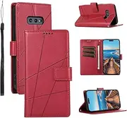 Cellphone Flip Case Fashion Wallet Case Compatible with Samsung Galaxy S10E Case with Card Holder,Flip Folio Case Shockproof TPU Inner Shell,Full Body Protective Cover Premium Soft PU Leather Case Pro