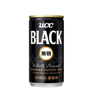 【UCC】 BLACK無糖咖啡185gx30入/箱