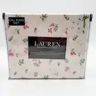 Lauren Ralph Lauren Sheet Set Cal King Floral Print 100% Cotton Bedding Holiday