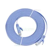 15M 49ft Flat CAT6 RJ45 Ethernet Network LAN Cable UTP Router Cable Blue
