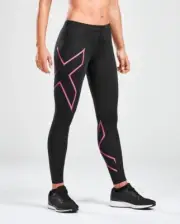 2XU Womens Compression Long Tights Black/Pink Size XS/8 SAVE $$$ Normally $150