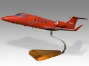 Bombardier Learjet 60 RJ Corman Desk Wood Airplane New Model Small Scale 1/72