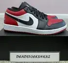 Nike Air Jordan 1 Low Bred Toe 553558 612 GS & Men's Sizes