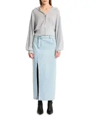 [Sass & Bide] Sparks Knit Hoodie in Silver