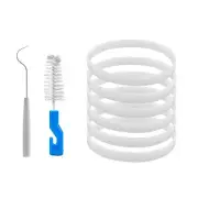 6 Pack Rubber Gaskets Seal 3.94 Inch for Nutri Ninja Blender Replacement 7 Fins
