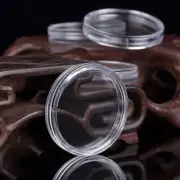100* New Round Coin Capsules Clear Plastic Coin Capsule Case Holder Boxes 24mm