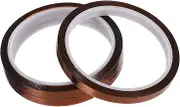 Holibanna Sulated Heat-Resistant Sublimation Tape 3 Rolls of Polyimide Material for Cups T-Shirts Circuit Boards Heat Transfer Tapes Sheets