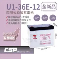 在飛比找蝦皮商城優惠-【YUASA】U1-36E-12 鉛酸電池12V36Ah 電