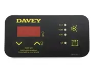 Overlay Decal For Davey Spa Quip SpaPower SP400 500 600 601 Rectangle Touchpad
