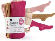 Not Just A Sock Diabetic Socks for Men and Women - One Size Fits All - Seamless and Loose-Top Non-Binding Socks for Improved Circulation - Copper Infused