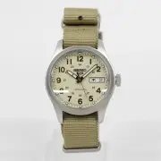 SEIKO SEIKO5 SBSA199 Analog Mechanical (Automatic) Day/Date Beige Beige