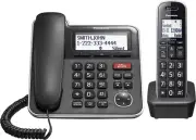 Expandable Corded/Cordless Phone System with Answering Machine and One Touch Cal