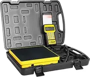 YELLOW JACKET Upgraded Refrigerant Scale 220 LBS High Precision Programmable HVAC Electronic Charging Weight Scale With Portable Case for All Recovery Tanks