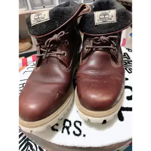 二手 Timberland 咖啡色 反折靴