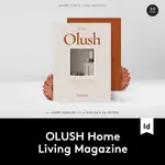 OLUSH HOME & LIVING MAGAZINE 時尚家具設計作品集畫冊INDD模板G2020070703