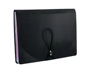 Letter Size Expanding File Folder 13 Pockets, A4 Portable Document Paper School Organizer