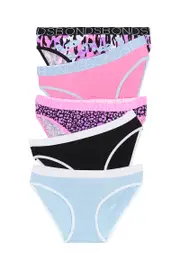 [Bonds] Bonds Girls Bikini 5 Pack Size: 3/4 3/4 Multicolor