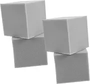DRESSOOS 4pcs Acoustic Corner Blocks Soundproofing Insulation Tiles for Studios Home Offices and Vocal Booths High Density Fire Retardant Grey