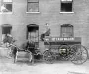 City Ash Wagon No 1 St Louis Missouri © 1900 Reprint from its original Scan 8X11