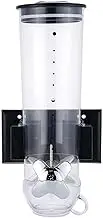 Zxpjkyu 1.5L Cereal Dispenser, Candy Dispenser, Airtight Food Storage Container for Cereal, Rice And Flour, Black