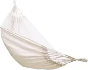 Parliky 1pc Canvas Hammock with Bind Rope Lightweight and Washable Swing Hammock for Outdoor Camping Durable and Comfortable Hanging Chair for Leisure Activities