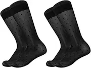 [svlftecon] Unisex Ultra Thin Dress Socks Silk Sheer Business Socks Stocking for All Seasons Polka Dot Series 6