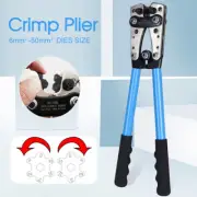 Crimping Tool Cable Crimper Wire Plug Pliers Battery Terminal Lug Hex 6-50mm² AU