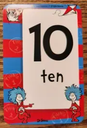 Dr. Seuss Counting Number 10 Ten Card Junk Smash Journal Scrapbook Crafts