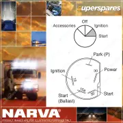 Narva 4 Position Ignition Switch Plastic construction with push on terminals