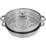Stainless Steel Steamer Steaming Pan Cooking Veggie Stovetop Baby
