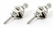 Schaller Style Guitar Strap Locks Round Head Strap Buttons Quick Release Chrome