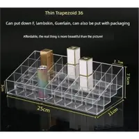 在飛比找ETMall東森購物網優惠-透明亞克力桌面口紅座36格口紅架展示唇彩口紅收納盒大格口紅盒