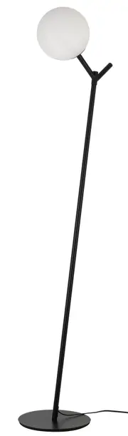 Metro TFS FLOOR LAMP 25wE27max D:200 H:1510 BASE PLATE:280 Foot Switch BLACK/OPAL MATT