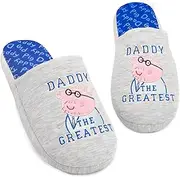 [Peppa Pig] Slippers Mens Adults Daddy Gift Slip On House Shoes