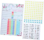 iplusmile 1 Household Chart Planner Sticker Weekly Reward Chart for Teens Fridge Design with Random Styles Multi Functional Task Planner for Home