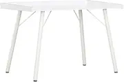 White Desk Table Computer Adjustable Office Stand for Work, 90x50x79 cm Modern Engineered Wood Compact Desk