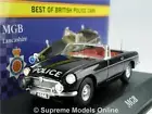 MGB MODEL CAR POLICE LANCASHIRE 1:43 SCALE CORGI VANGUARDS ATLAS CONVERTIBLE K8