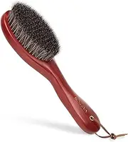 VASSON Clothes Brush, Pure Horse Bristle Garment Brush Removes Lint, Pet Hair, and Debris from Jackets, Hats, Hoods, Couch - Solid Beech Wood Handle