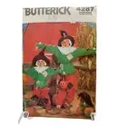 Scarecrow Halloween Costume Butterick Pattern 4287 Children's Sizes 2-14